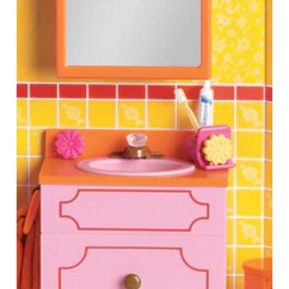 American Girl FLOWER BAR SOAP Set (3) Julie Bathroom Toy Accessories Daisies NEW - Picture 3 of 7